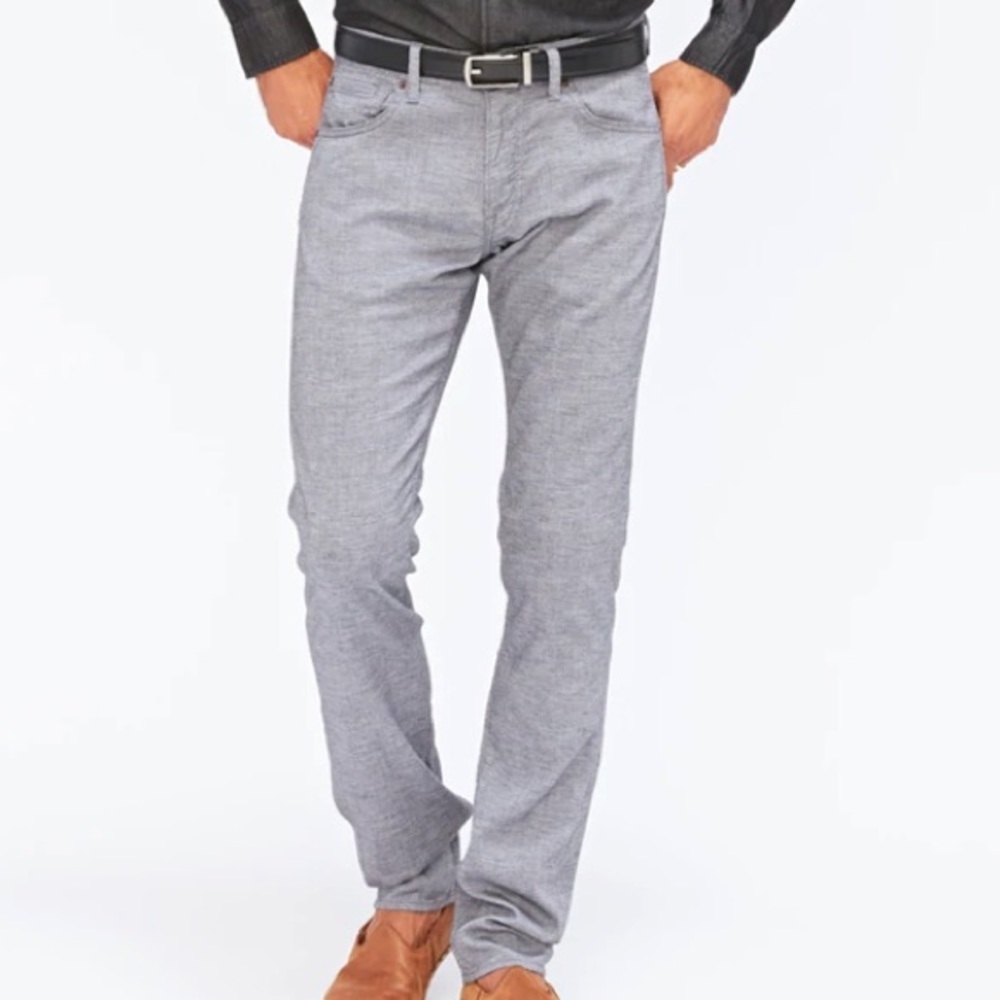 NWT Agave Denim 11 Rocker Classic Gray Coco Melange Twill Pants Sz 32